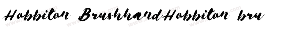 Hobbiton BrushhandHobbiton brush字体转换